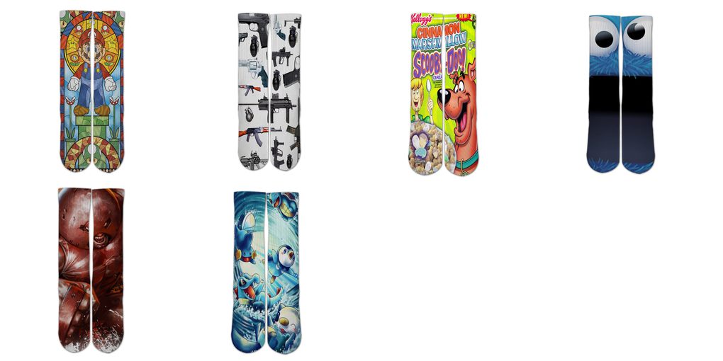 sublimated socks custom